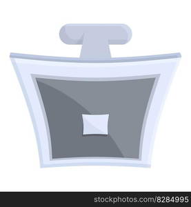 Square cufflink icon cartoon vector. Fashion jewelry. Shirt silver. Square cufflink icon cartoon vector. Fashion jewelry