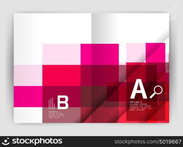 Square design corporate business flyer. Square design corporate business flyer or annual report cover template. Vector business abstract background