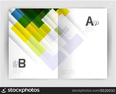 Square design corporate business flyer. Square design corporate business flyer or annual report cover template. Vector business abstract background