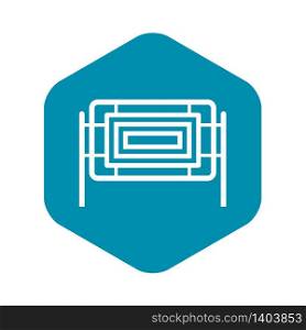 Square fence icon. Simple illustration of square fence vector icon for web. Square fence icon, simple style