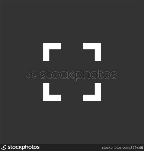 Square Full Screen Icon Logo Template Illustration Design. Vector EPS 10.