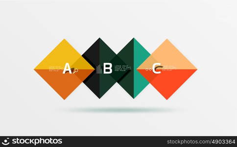 Square geometric abstract background. Vector template background for workflow layout, diagram, number options or web design