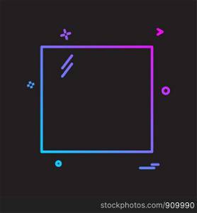 Square icon design vector