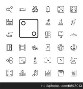 Square icons Royalty Free Vector Image