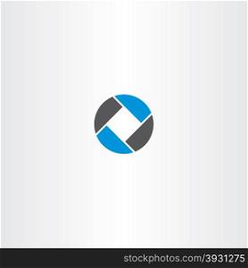 square in circle abstract business logo vector design