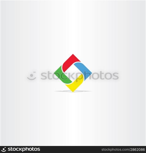 square in square business logo icon vector frame
