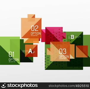 Square infographic banner.. Square infographic banner. Vector template background for workflow layout, diagram, number options or web design