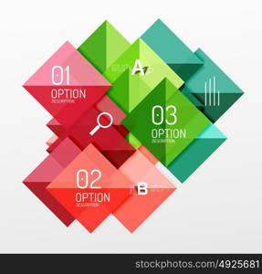 Square infographic banner.. Square infographic banner. Vector template background for workflow layout, diagram, number options or web design