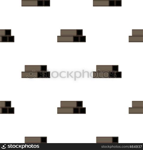 Square metal tubes pattern seamless flat style for web vector illustration. Square metal tubes pattern flat