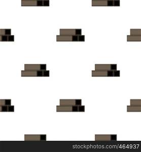 Square metal tubes pattern seamless flat style for web vector illustration. Square metal tubes pattern flat