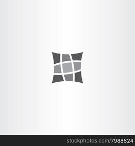 square pillow vector icon design symbol