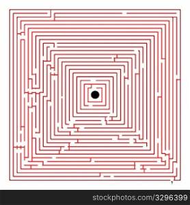 square red maze, abstract art illustration