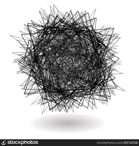 Square scribble vector image