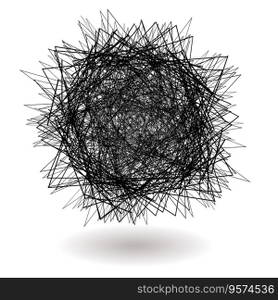 Square scribble vector image
