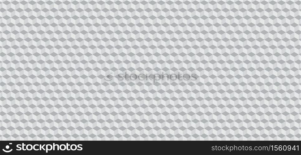 Square shape 3d pattern desgin realistic concept white color style abstract background. vector illustration.