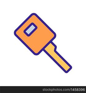 square shaped auto key icon vector. square shaped auto key sign. color symbol illustration. square shaped auto key icon vector outline illustration