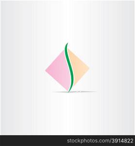 square spine logo design vector anatomy logo