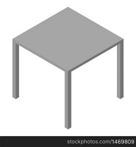 Square table icon. Isometric of square table vector icon for web design isolated on white background. Square table icon, isometric style