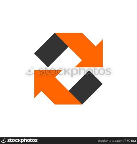 Square Up Down Arrow Logo Template Illustration Design. Vector EPS 10.