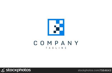 Square with lots of squares in it. logo design for technology companies