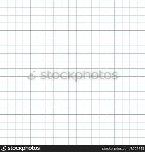 Squared notebook seamless pattern. Grey grid texture. School notebook for mathematics. Grid paper sheet. Vector illustration on white background.. Squared notebook seamless pattern. Grey grid texture. School notebook for mathematics. Grid paper sheet. Vector illustration on white background