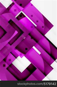 Squares geometric object in light 3d space, abstract background. Squares geometric object in light 3d space, vector abstract background