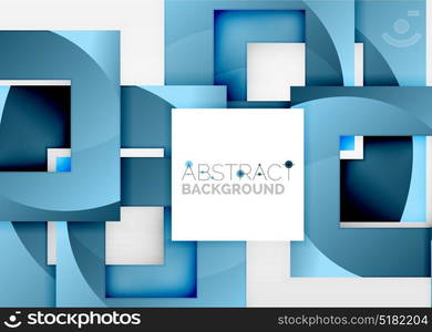 Squares geometric object in light 3d space, abstract background. Squares geometric object in light 3d space, vector abstract background