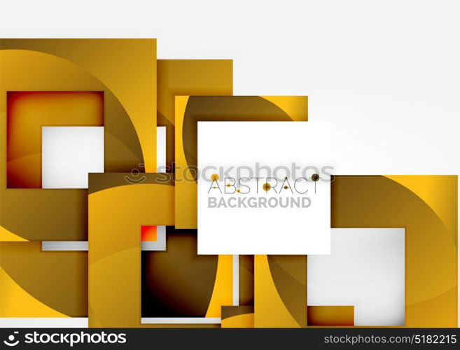 Squares geometric object in light 3d space, abstract background. Squares geometric object in light 3d space, vector abstract background