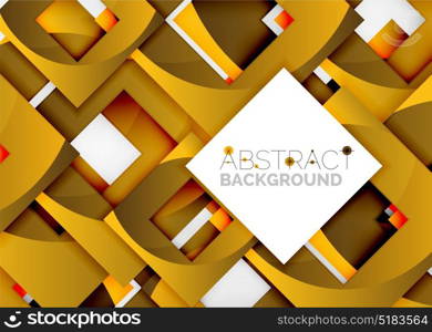 Squares geometric object in light 3d space, abstract background. Squares geometric object in light 3d space, vector abstract background