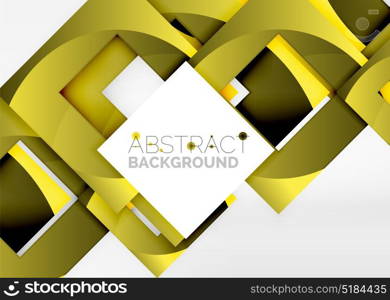 Squares geometric object in light 3d space, abstract background. Squares geometric object in light 3d space, vector abstract background