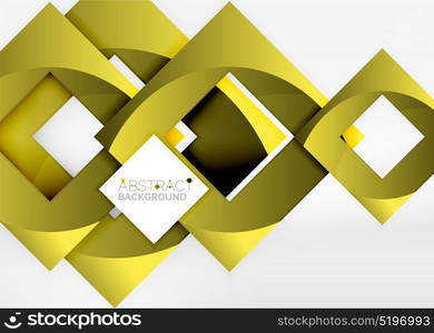 Squares geometric object in light 3d space, abstract background. Squares geometric object in light 3d space, vector abstract background