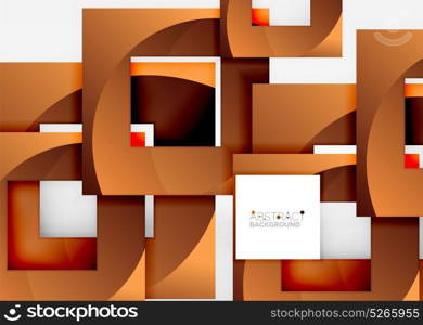 Squares geometric object in light 3d space, abstract background. Squares geometric object in light 3d space, vector abstract background