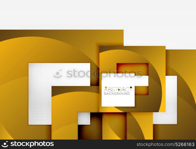 Squares geometric object in light 3d space, abstract background. Squares geometric object in light 3d space, vector abstract background