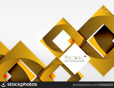 Squares geometric object in light 3d space, abstract background. Squares geometric object in light 3d space, vector abstract background