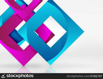 Squares geometric shapes in light grey 3d space. Squares geometric shapes in light grey 3d space. Vector abstract background