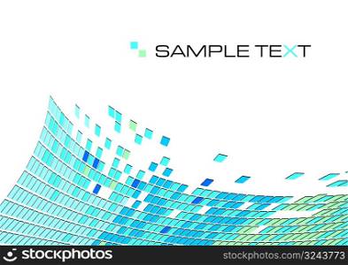 squares mosaic texture with copy space, vector illustration