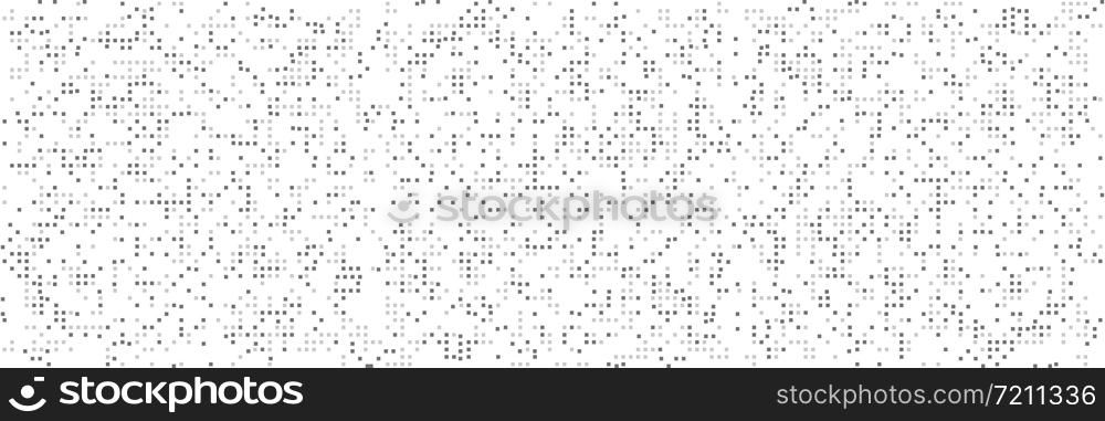 Squares White. Panorama view. Geometrical Abstract Background. Simple Background with White Squares. Vector illustration