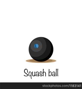 Squash game ball, vector illustration