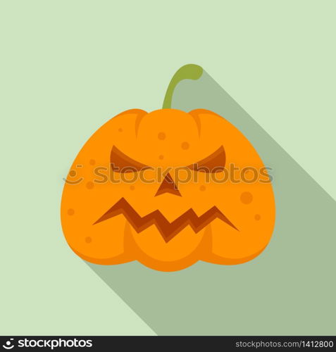 Squash pumpkin icon. Flat illustration of squash pumpkin vector icon for web design. Squash pumpkin icon, flat style