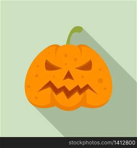 Squash pumpkin icon. Flat illustration of squash pumpkin vector icon for web design. Squash pumpkin icon, flat style