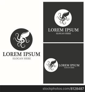 Squid icon and symbol template 