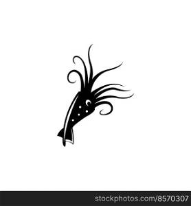 squid icon logo vector design template