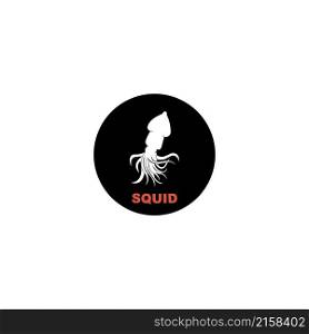 squid icon vector illustration logo design