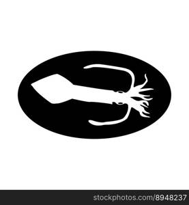 squid icon vector illustration symbol design