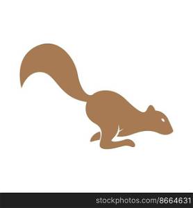 Squirrel design icon logo concept illustration