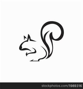 Squirrel icon and symbol vector illustration