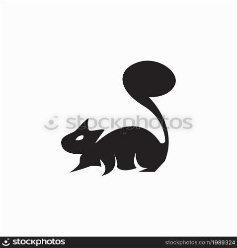 Squirrel icon and symbol vector illustration