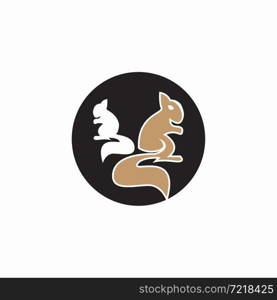 Squirrel icon and symbol vector illustration