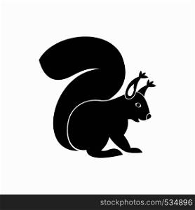 Squirrel icon in simple style on a white background. Squirrel icon in simple style