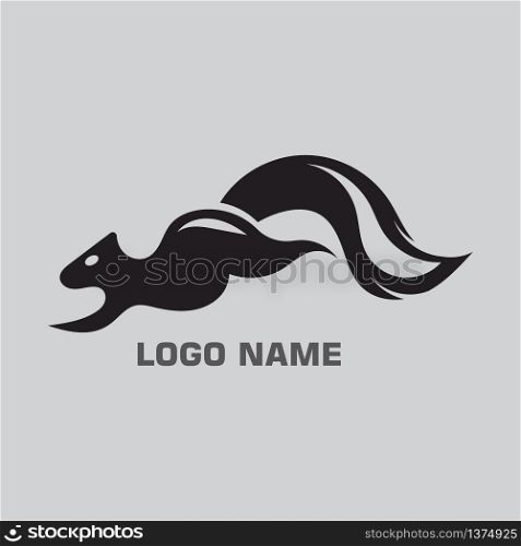 Squirrel Jump logo or symbol design inspiration template